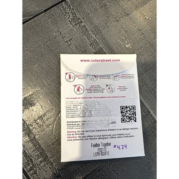 Color Street - FEATHER TOGETHER ~ 4 Finger Accent ~ Thanksgiving Free Shipping - Picture 2 of 2